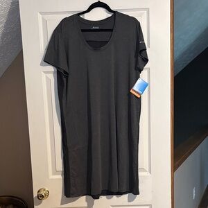 NWT Columbia Charcoal Scoop Neck Short Sleeve Dress